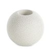 Świecznik ceramiczny kremowy fi 9 x 8 cm – do wnętrz
