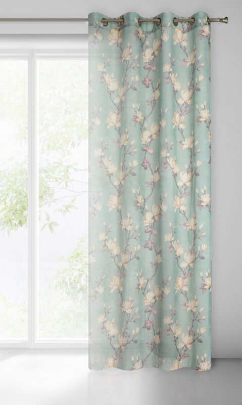 Zasłona gotowa Luna miętowa 140 x 250 cm – wprowadza świeżość