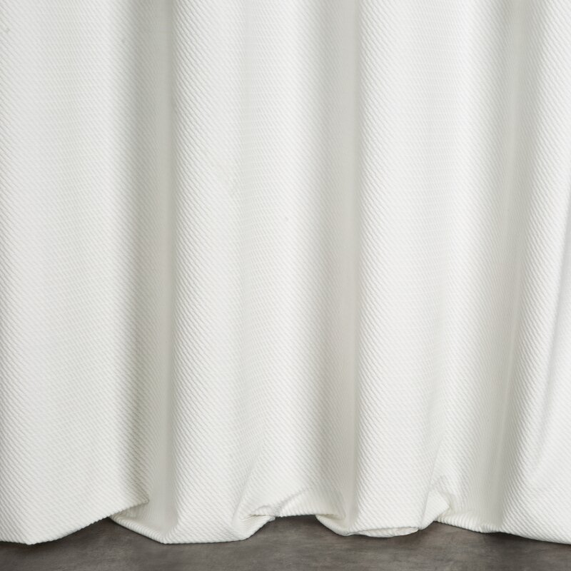 Zasłona welwetowa Eliza biała 140 X 250 cm – miękka w dotyku
