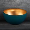 Misa szklana LC/LOTOS9 turkusowa 25x13 cm – idealna na dekoracje