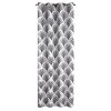 Zasłona gotowa KARIN biała 140 X 250 CM – z geometrycznym wzorem Art Deco