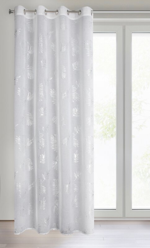 Firana gotowa Capri srebrna 140 X 250 CM – dodaje lekkości i blasku
