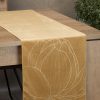 Obrus błyszczący ceglasty 35 x 140 cm – doda blasku wnętrzu