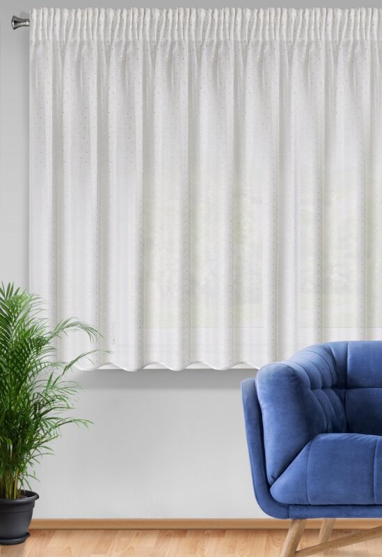 Firana gotowa Sibel biała 300 x 150 cm – rozprasza światło