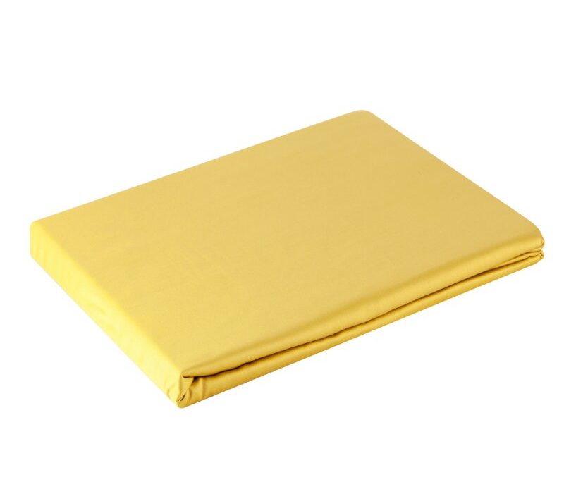 Prześcieradło Nova musztardowe 180 x 210 cm – dodaje ciepła sypialni