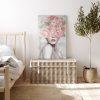 Obraz ręcznie malowany kobiecy różowy 80 X 120 cm – doda wnętrzu ciepła