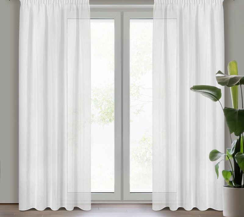 Firana gotowa Margo biała 140 x 270 cm – rozprasza światło