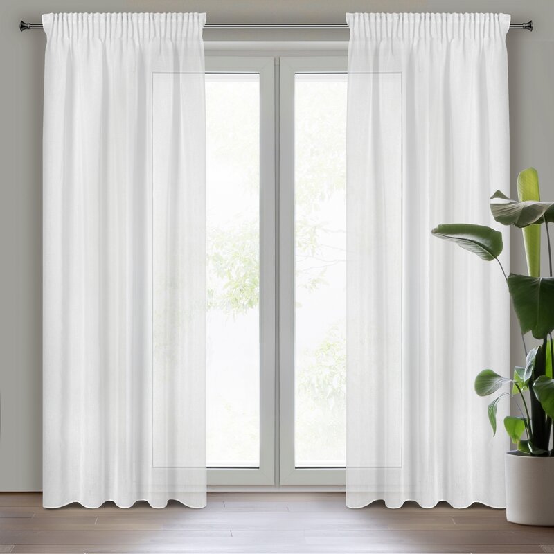 Firana gotowa Margo biała 140 x 270 cm – rozprasza światło
