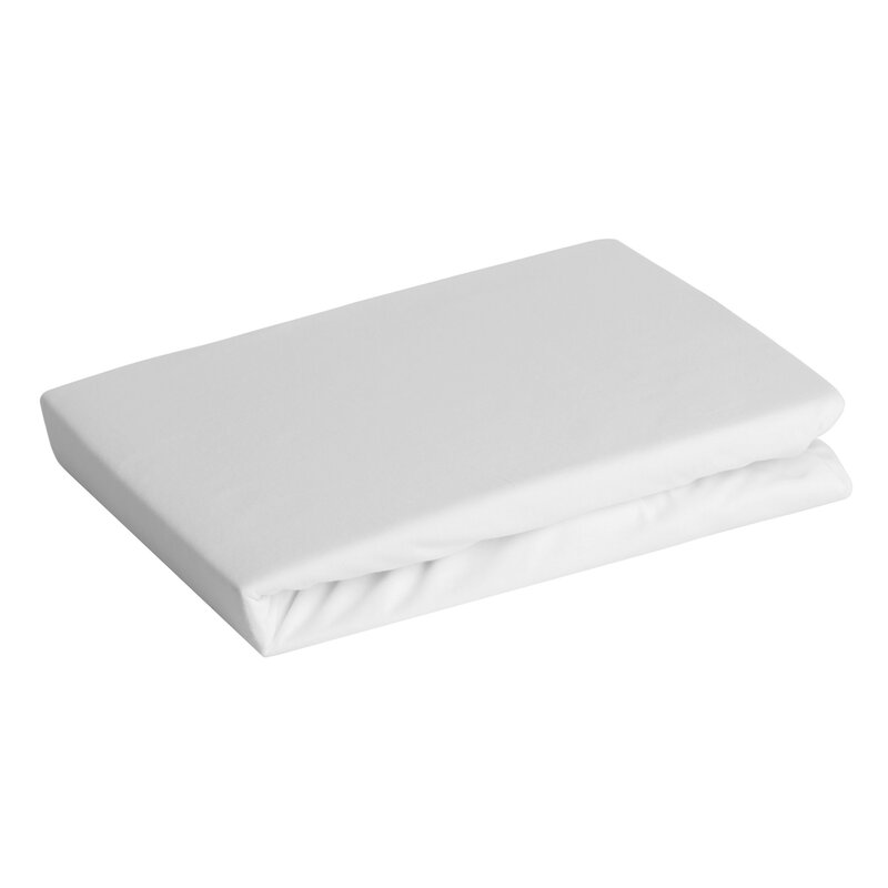 Prześcieradło z gumką jersey D91 białe 120 X 200 X 25 cm – miękkie i elastyczne