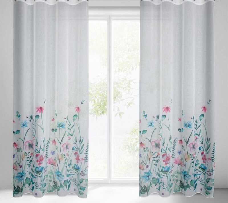 Zasłona gotowa Lilian biała 140 x 250 cm – rozprasza światło
