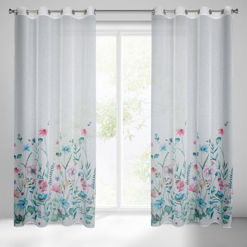 Zasłona gotowa Lilian biała 140 x 250 cm – rozprasza światło
