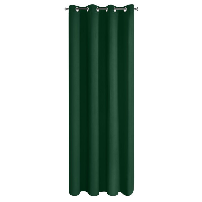 Zasłona gotowa Logan ciemnozielona 135 X 250 CM – skutecznie zaciemniająca