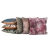 Poszewka len bordowy 45 x 45 cm – wprowadza głębię koloru