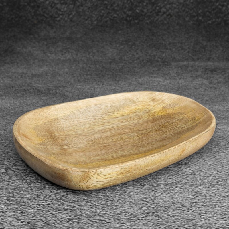 Patera dekoracyjna BRĄZOWA 18x14x3 cm – idealna na klucze