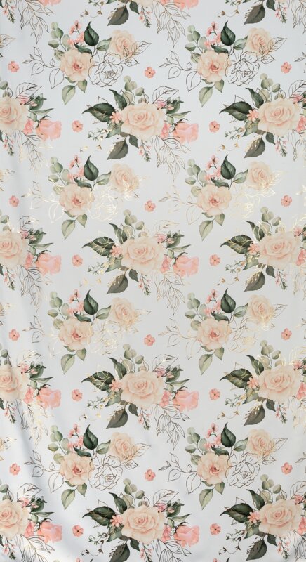 Zasłona gotowa Dimout Rose biała 135 X 270 CM – zapewnia prywatność