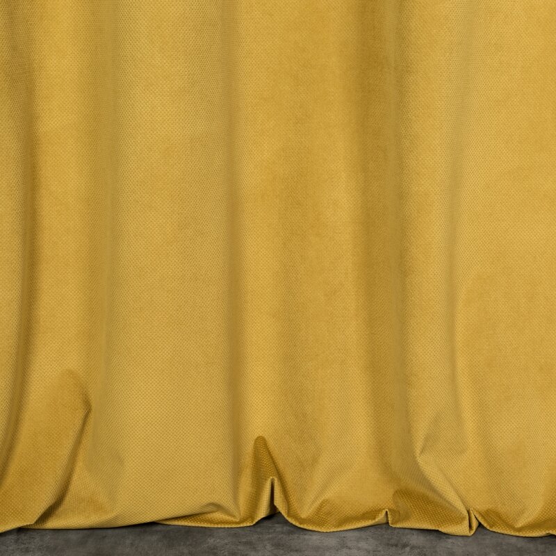 Zasłona gotowa Milo złota 140 X 250 cm – aksamitna, przytulna