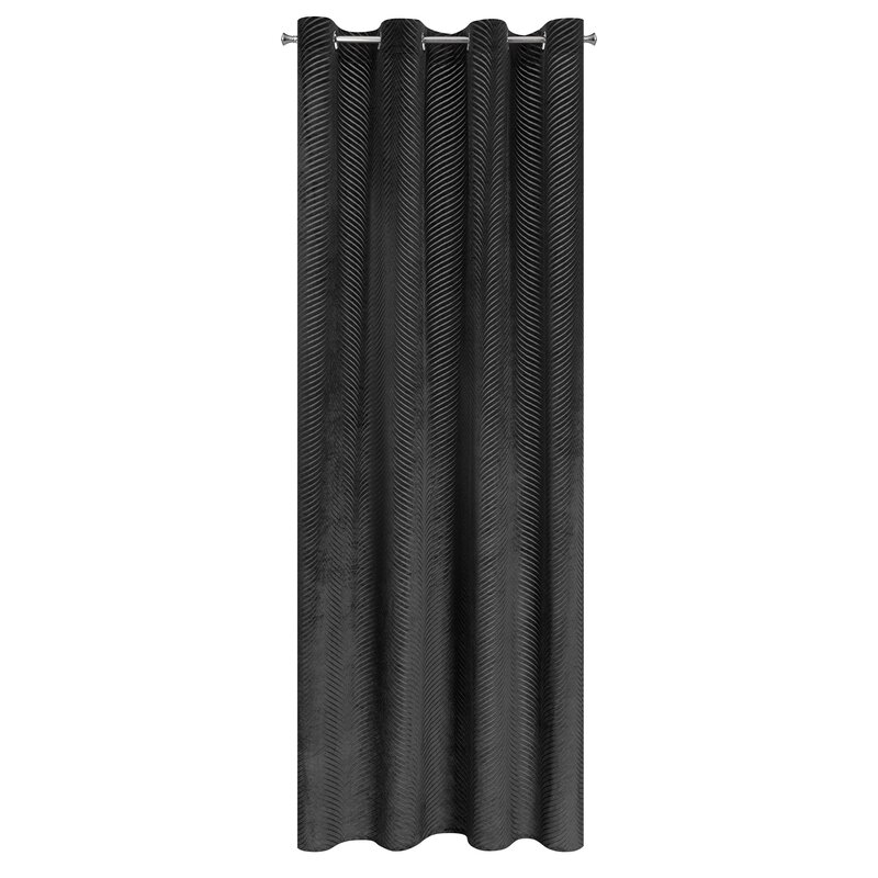 Zasłona gotowa Lussi czarna 140 X 250 CM – zapewnia prywatność