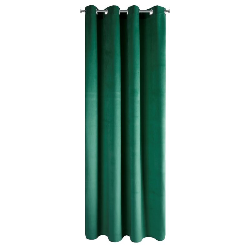 Zasłona gotowa Pierre ciemnozielona 140 x 250 cm – zaciemniająca sypialnię