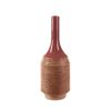 Wazon ceramiczny Edna kremowy 17 x 8 x 41 cm – na suszone kwiaty