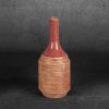 Wazon ceramiczny Elda czerwony fi 12 x 29 cm – na susze i kwiaty