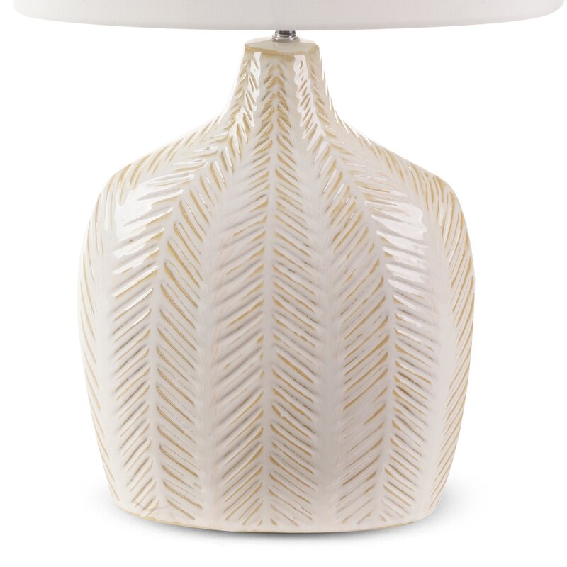 Lampa stołowa Liza kremowa 38 x 58 cm – subtelne oświetlenie