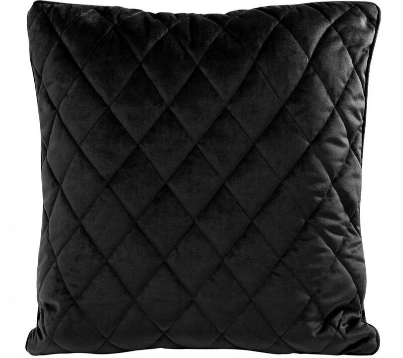 Poszewka velvet czarna 45 x 45 cm – dodaje luksusu