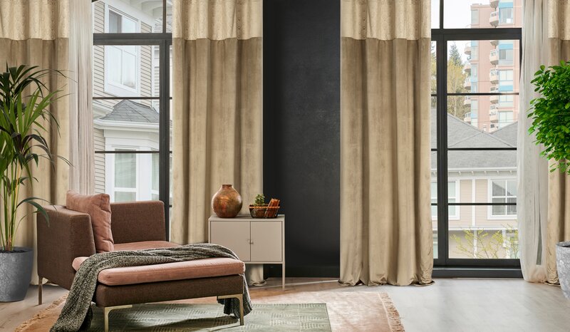 ZASŁONA GOTOWA D91 AGNES 140 X 250 CM BEŻOWY