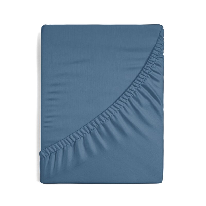 Prześcieradło z gumką Nova ciemnoniebieskie 100 x 200 x 25 cm – miękkie i trwałe