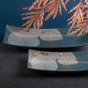 Patera ceramiczna LC/SALVIA3 szałwiowa 41x20x6 – do dekoracji stołu