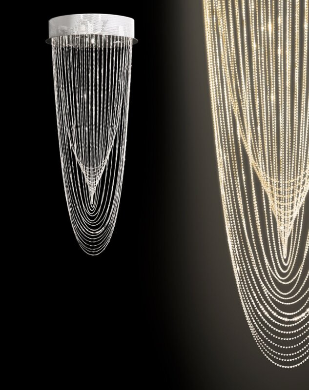 Lampa wisząca Chain 02 fi 30 X 78 cm – efektowne oświetlenie wnętrza