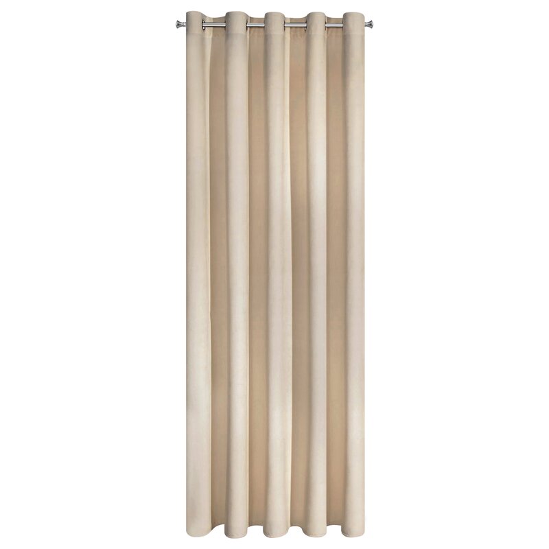 Zasłona gotowa Villa beżowa 140 x 250 cm – zaciemnienie i komfort