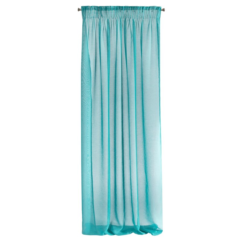 FIRANA GOTOWA ELPIDIA NA TAŚMIE 140 X 270 CM TURKUSOWY