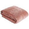 Koc flanelowy Cindy pudrowy róż 200 x 220 cm – dodaje przytulności