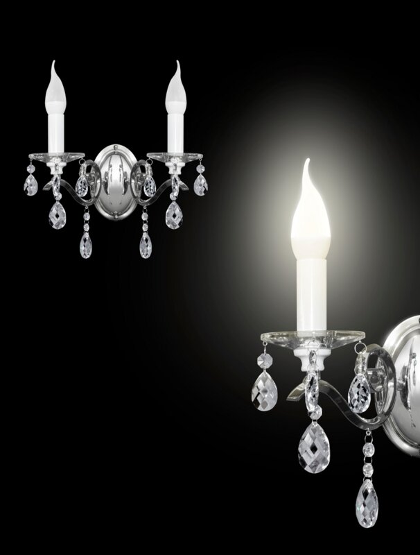LAMPA LORETA (02) 34 X 20 X 32 CM SREBRNY L/LORETA/02 34X20X32CM