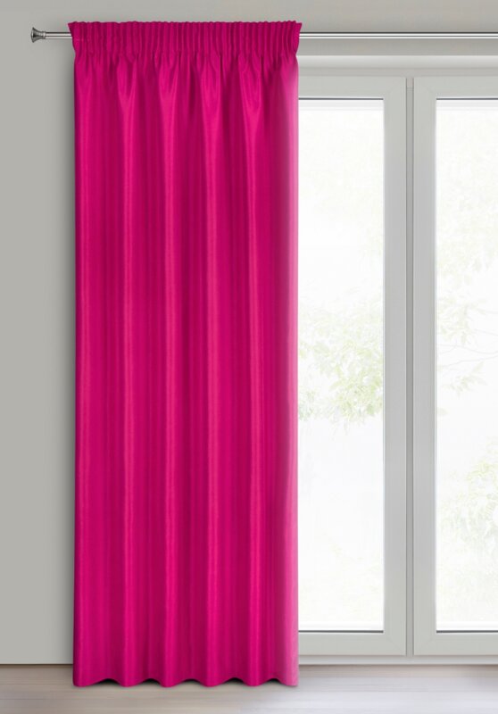 Zasłona gotowa Rita na taśmie amarantowa 140 X 270 CM – miękka i elegancka