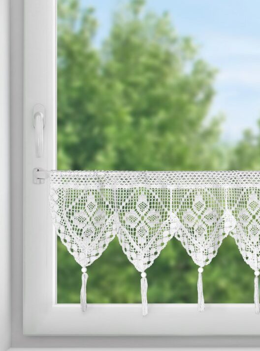 Firana gotowa Martha biała 150 x 30 cm – rozprasza światło
