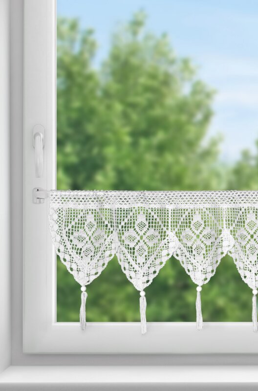 Firana gotowa Martha biała 150 x 30 cm – rozprasza światło