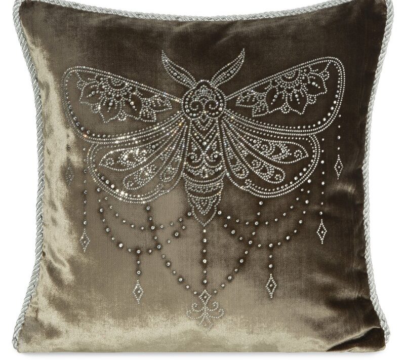 Poszewka welwetowa Royal 8 ciemnobeżowa 45 x 45 cm – dodaje blasku wnętrzu