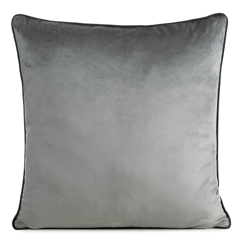 Poszewka Gaja 2 stalowa 60 x 60 cm – doda blasku wnętrzu
