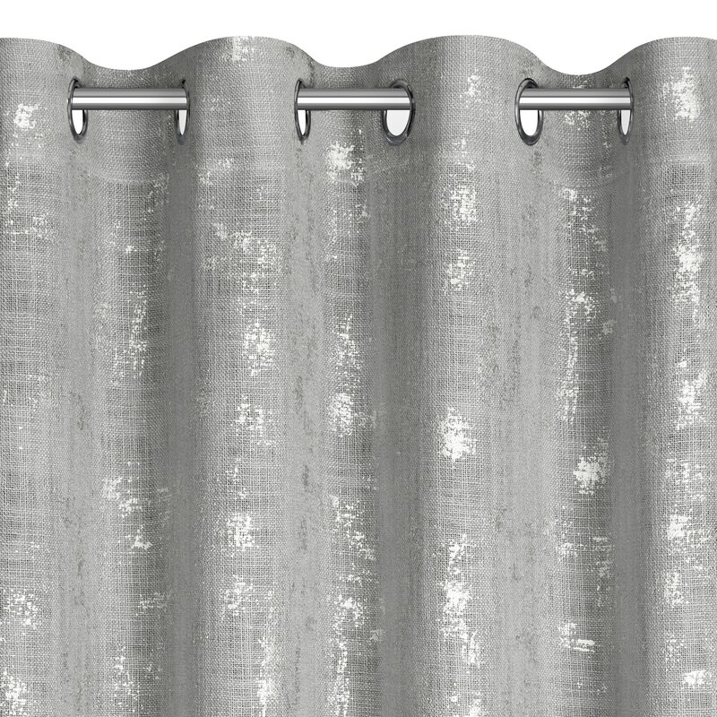 Zasłona gotowa Solana srebrna 140 x 250 cm – zaciemnia pomieszczenie