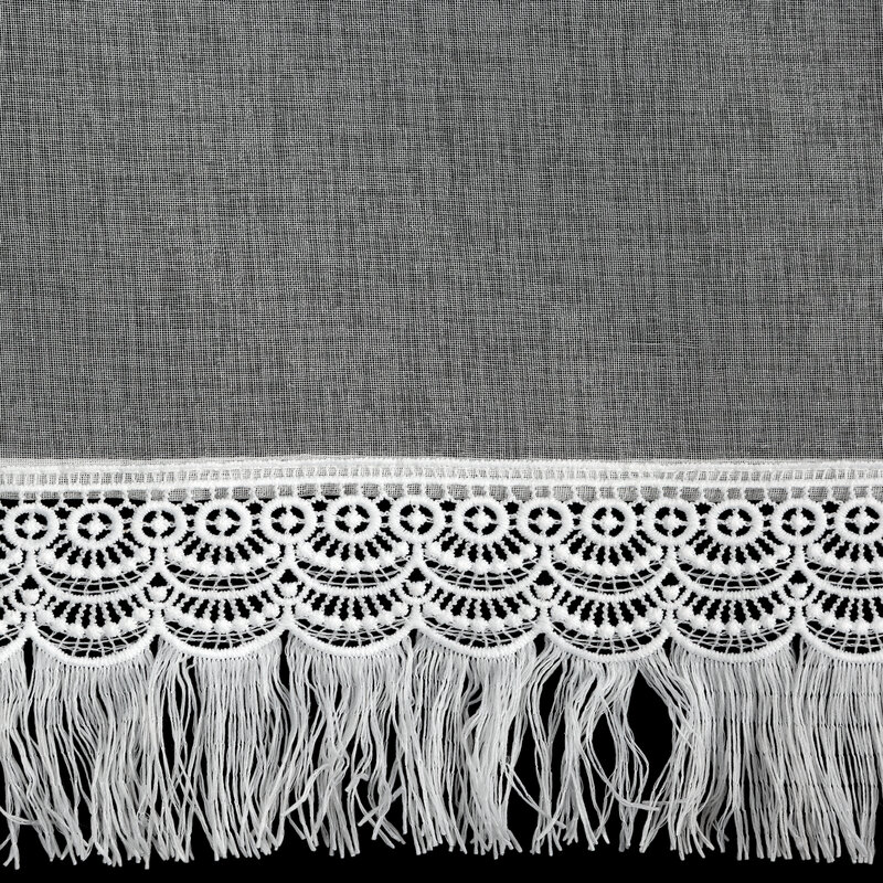 Firana gotowa Roxana biała 150 x 60 cm – rozjaśnia wnętrze