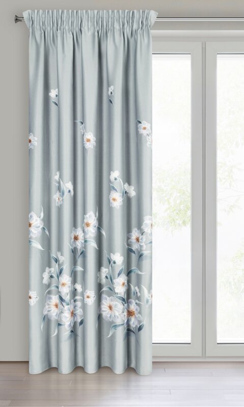 Zasłona gotowa Nila srebrna 140 x 270 cm – wprowadza świeżość