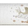 RĘCZNIK ŚWIATECZNY SANTA20 70 X 140 CM BIAŁY