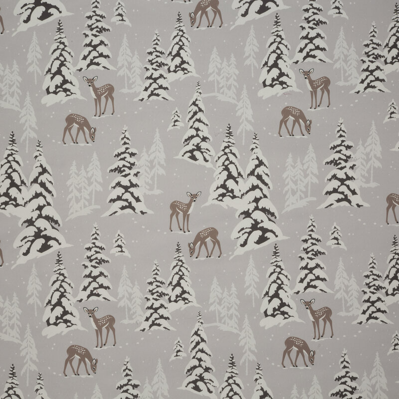 KOMPLET POŚCIELI ŚWIATECZNEJ MALMO 160 X 200 CM JASNOSZARY