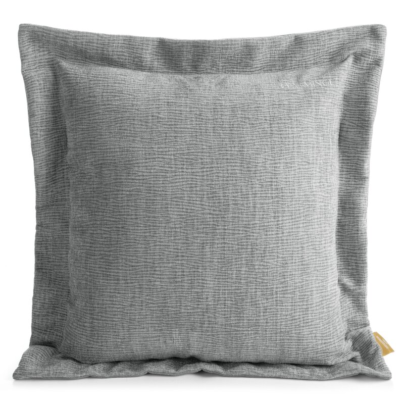 Poszewka dekoracyjna srebrna 45 x 45 cm – doda blasku wnętrzu