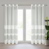 FIRANA GOTOWA NIRA 140 X 250 CM KREMOWY