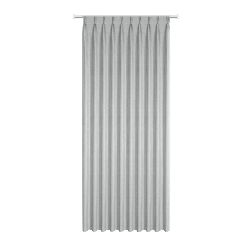 Zasłona gotowa Nelisa srebrna 125 x 270 cm – zaciemniająca sypialnię
