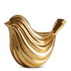 Figurka ceramiczna Vera (02) złota 16 X 9 X 12 CM – idealna do salonu i gabinetu