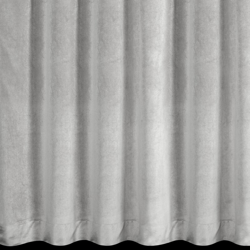 Zasłona gotowa Alita srebrna 140 x 250 cm – wprowadza blask