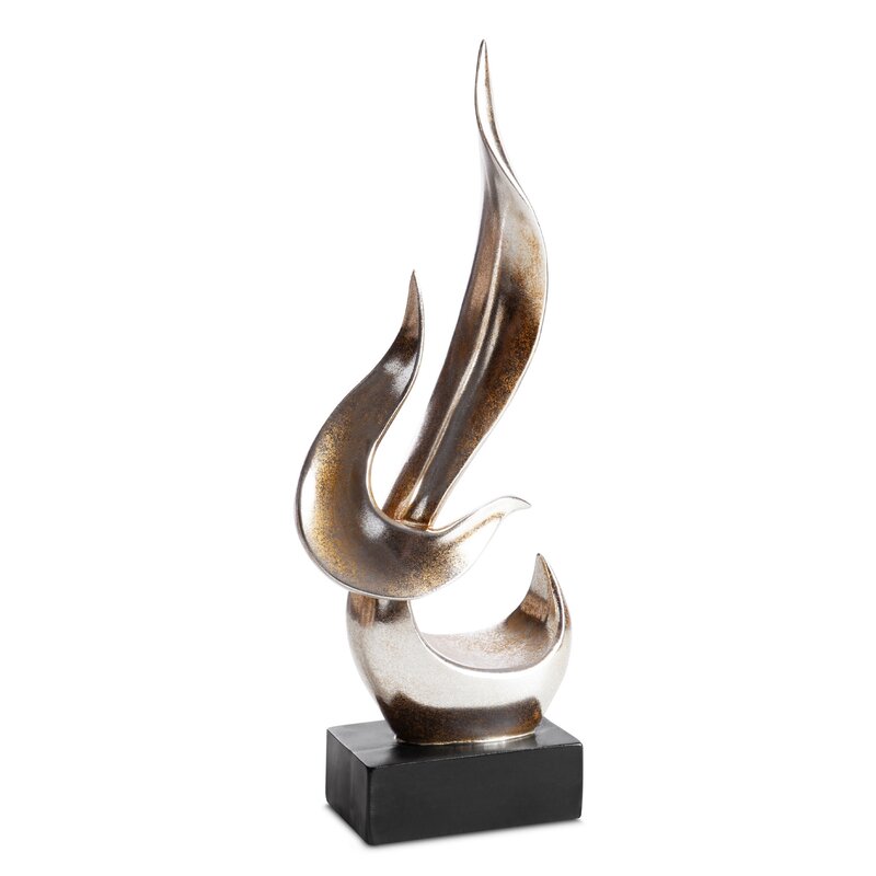 Figurka ceramiczna Zoe złota 14 x 8 x 37 cm – doda blasku wnętrzu